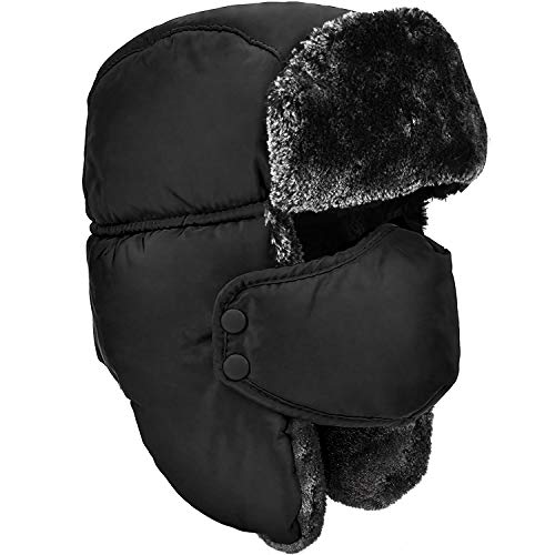 DOXHAUS Unisex Winter Trooper Trapper Hat Warm Hats Hunting Hat with Ear Flaps