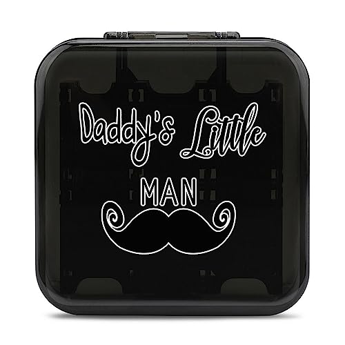 Daddy's Little Man Beard 12 Game Card Case for Switch Portable Hard Shell Protective Game Card Holder Box
