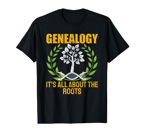 Genealogist Family Tree Historian DNA Tree Genealogy T-Shirt