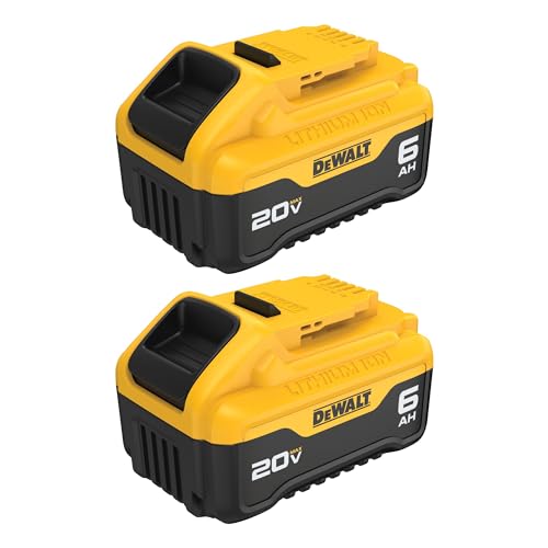 DEWALT 20V MAX 6 Ah Lithium Ion Battery 2-Pack (DCB206-2)