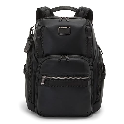 TUMI - Alpha Bravo Search Backpack - Laptop Backpack for Men & Women - Durable Backpack for Work & Travel - Black Leather