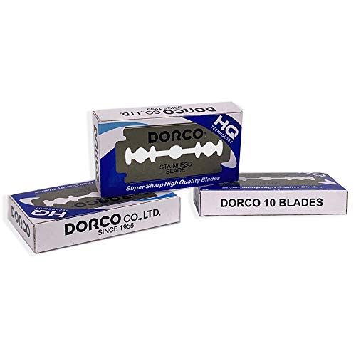 Dorco ST300 Platinum Extra Double Edge Razor Blades - 200 Count