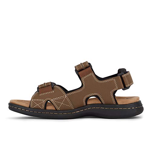 Dockers Men’s Newpage Sporty Outdoor Sandal Shoe,Dark Tan, 11 M US