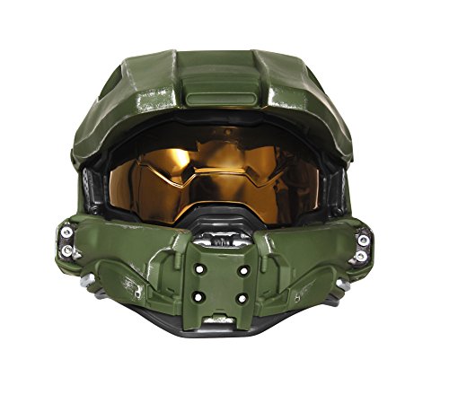 Disguise unisex baby Master Chief Light Up Full Helmet Costume Headwear, Green, One Size US