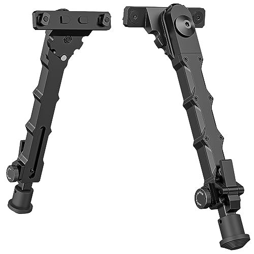 MidTen 7.5-9 Inches Rifle Bipod Adjustable Compatible with M-Rail Bipod for Rifle for Outdoor, Range, Hunting and Shooting Bipod for M-Rails