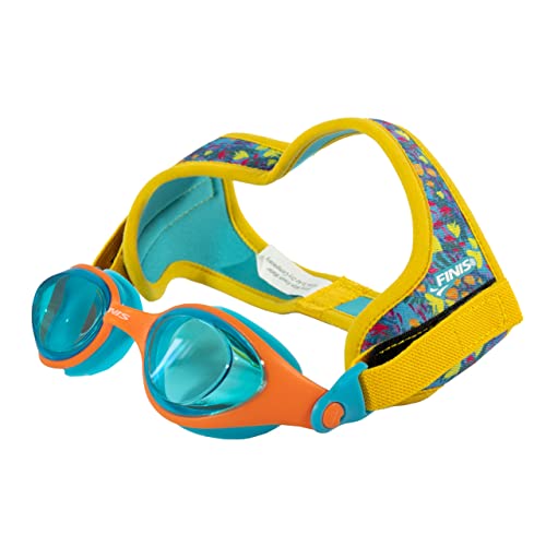 FINIS DragonFly Goggles - Kids Swim Goggles for Ages 4-12 with UV Protection, Buoyant Neoprene Strap, and Durable Lenses - PVC- and Latex-Free - Fish