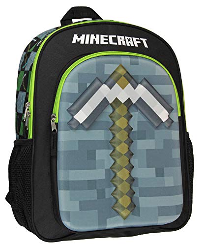 Bioworld Minecraft Backpack 16' 3D Molded Pickaxe Bag