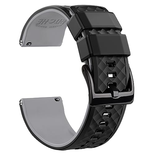 Ritche 22mm Silicone Watch Band Compatible with Samsung Galaxy Watch 3 (45mm) Quick Release Rubber Watch Bands for Men Women, Valentine's day gifts for him or her