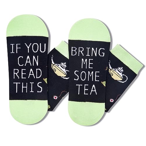 Zmart Funny Crazy Tea Gifts for Tea Lovers, Tea Gifts for Tea Drinkers,Novelty Tea Gifts for Women Teens Students, Tea Socks