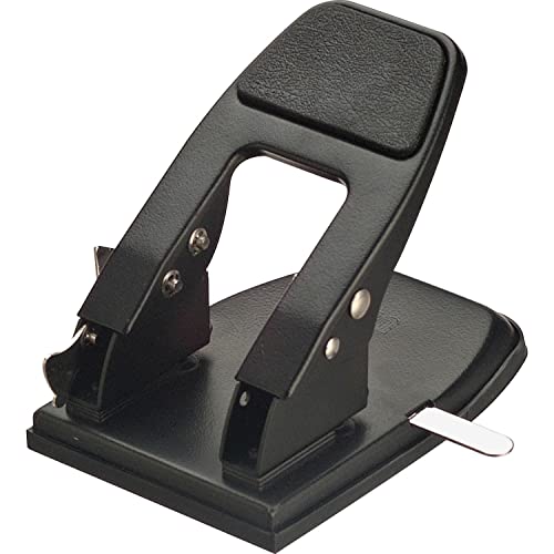 Officemate Heavy Duty 2-Hole Punch, Padded Handle, Black, 50-Sheet Capacity (90082), Model Number: OIC90082