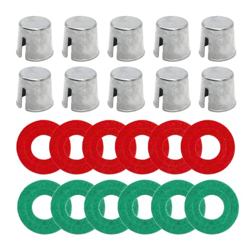 BESULEN 10PCS Car Battery Post Terminal Shims, Auto Lead Terminal Shim Caps with 12 Piece Washers for Top Post Battery Post Ends Repair, Universal for Vehicles, SUV, Truck, RV, Boat