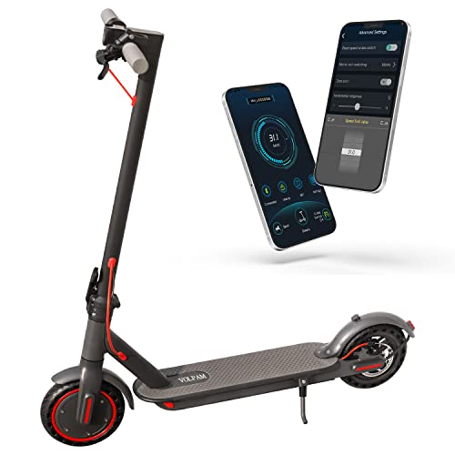 Electric Scooter, 8.5''/10'' Tires, Max 21-27 Miles Range, 350-500W Motor, Max 19/21 MPH Speed, Dual Braking, Folding Commuting Electric Scooter Adults (SP06-US)