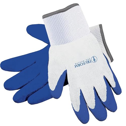 Truform Truform Donning Gloves, Medium, White / Blue, 1 pair