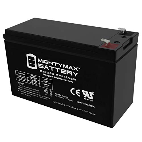 Mighty Max Battery ML7-12 - 12V 7.2AH Replacement UPS Battery for APC Back-UPS 550 BE550G