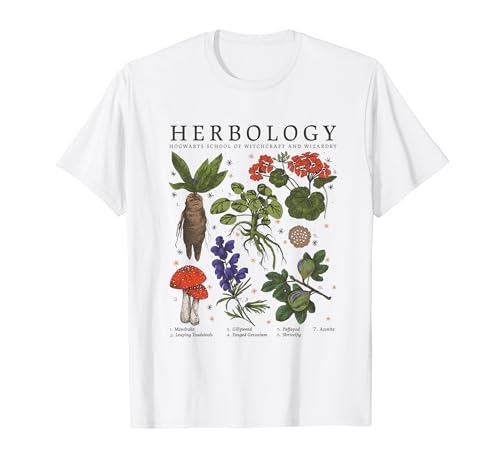 Harry Potter Herbology Plants Short Sleeve T-Shirt