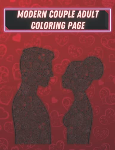 Modern Couple Adult Coloring Page: An Adult Coloring Book