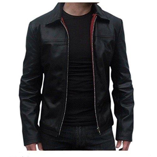 Laverapelle Men's Genuine Lambskin Leather Jacket (Black, 4XL, Color Cotton Lining) - 1501267