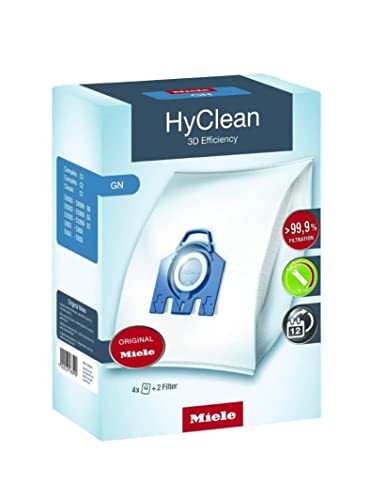 Miele Original AirClean 3D Efficiency GN Vacuum Cleaner Bags Complete C2, Complete C3, Classic C1, S8, S5, and S2 Vacuum Cleaners