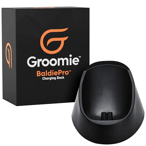 Groomie Charging Dock - Sleek and Portable Charging Stand for Electric Head Hair Rotary Shaver for Your BaldiePro Trimmer- Organize, Charge, and Elevate Your Manscaping Tools