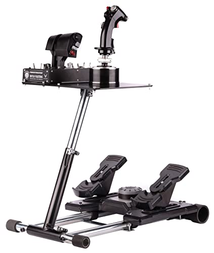Wheel Stand Pro Warthog Stand Compatible With Thrustmaster HOTAS WARTHOG, Saitek X -55/56, X52/X52Pro, Pro Flight Rudders and MGF Crosswind - Deluxe V2. Stand Only. Flight Stick/Rudders Not included.