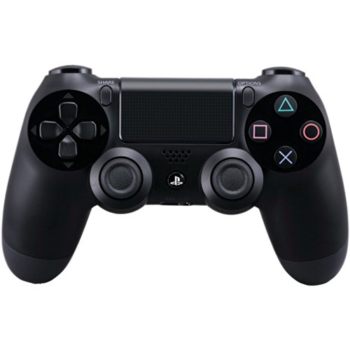 DualShock 4 Wireless Controller for PlayStation 4 , television- Jet Black (Renewed)