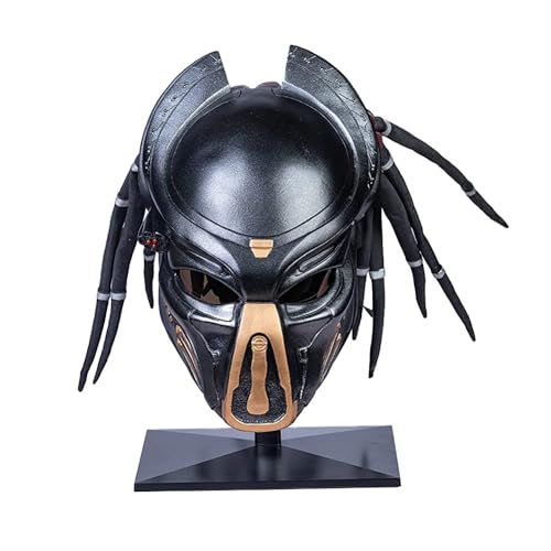 Karc Predator Mask Movie Game 1:1 Helmet Resin Black Relica for Men Halloween Cosplay Costume