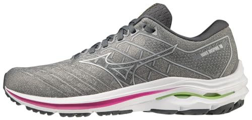 Mizuno Women's Wave Inspire 18 Running Shoe, Ultimate Grey/Silver, 7.5