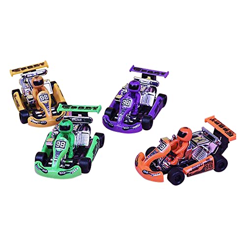 Dempiire Fidgets for School Model Toy Pull Racing Children's Pull Back Car Kart Toy Education Kids Building Age 8 (Multicolor, One Size)