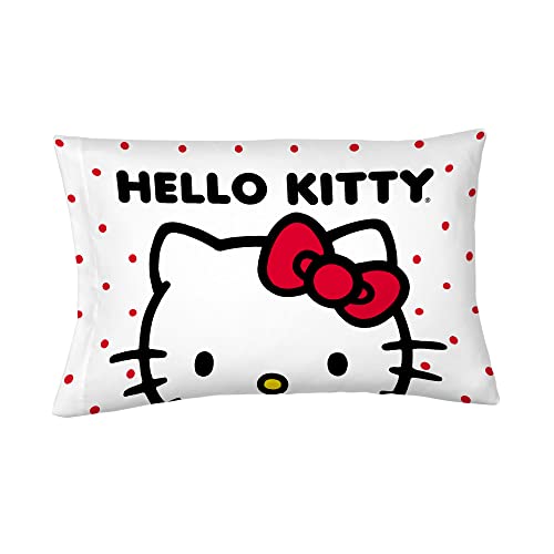 Hello Kitty Beauty Silky Satin Standard Pillowcase Cover 20x30 for Hair and Skin, (Official Licensed Product) by Franco