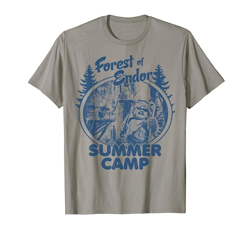 Star Wars Wicket Ewoks Endor Forest Summer Camp Disney+ T-Shirt