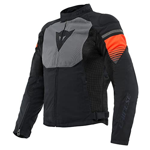 Dainese Air Fast Mens Textile Motorcycle Jacket Black/Gray/Red 50 EUR
