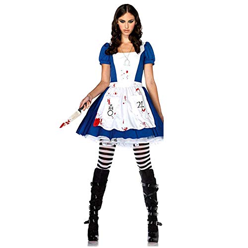 Cos2be Alice Madness Returns And Anime Maid Dress Cosplay Fancy Apron Costume (No Bloodstain,Large)
