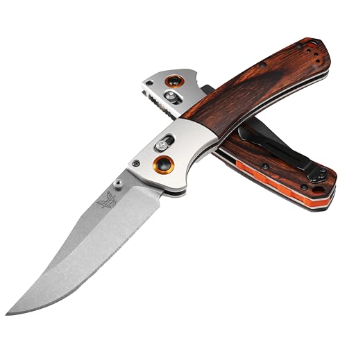 Benchmade - Crooked River 15080 EDC Knife with Wood Handle (15080-2)