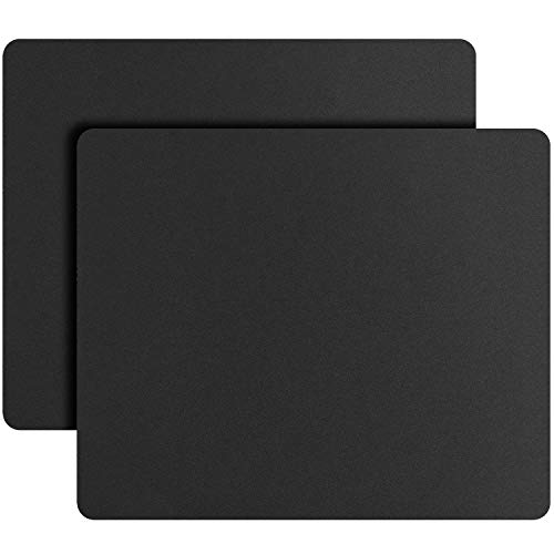 Mouse Pad 12.6×10.8×0.08 inches Premium-Textured Non-Slip Rubber Base Mouse Mat Mousepad for Office & Home, Black (2 Pack)