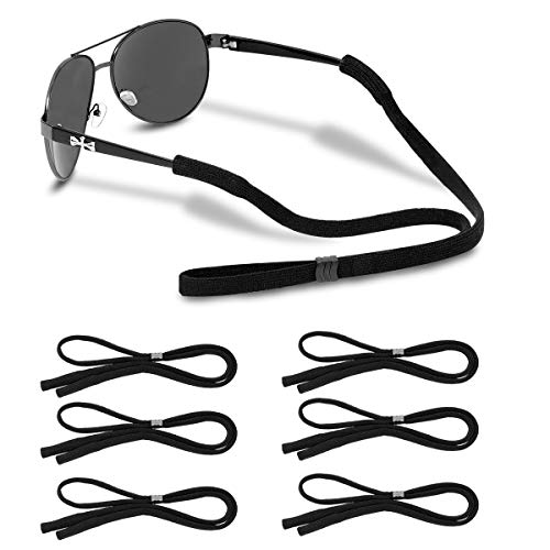 HALF CRESCEN Glasses Strap- Sports Glasses Holder (Pack of 6) Unisex Sunglass Strap,Soft Comfortable Eye Glasses String Strap for Men Women