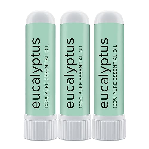 MOXĒ Eucalyptus Essential Oil Nasal Inhaler, Sinus & Congestion Relief, Daily Relaxation, Stress Relief, Therapeutic No-Mess Aromatherapy, Pure and Natural, Made in USA (3 Pack)