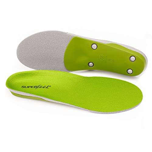 Superfeet All-Purpose Support High Arch Insoles (Green) - Trim-To-Fit Orthotic Shoe Inserts - Professional Grade - Men 11.5-13 / Women 12.5-14