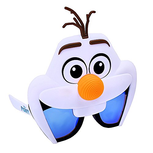 Sun-Staches Disney Frozen Official Olaf Sunglasses, Costume Accessory Mask, UV400, One Size Fits Most