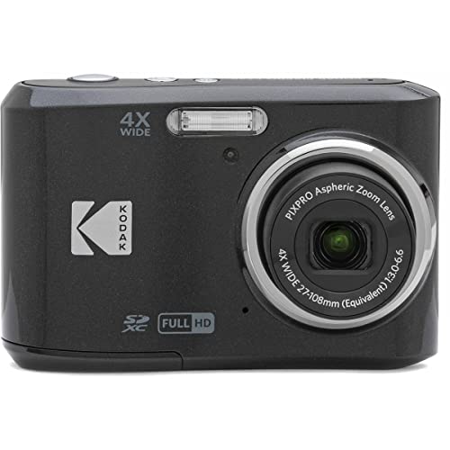 KODAK PIXPRO Friendly Zoom FZ45-BK 16MP Digital Camera with 4X Optical Zoom 27mm Wide Angle and 2.7' LCD Screen (Black)