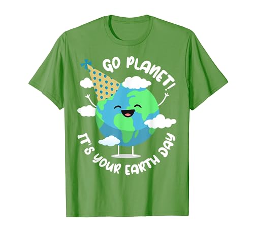 Kids Cute Earth Day Go Planet Its Your Earth Day Toddler Boy T-Shirt