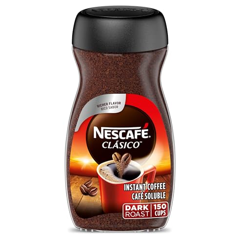 NESCAFÉ CLÁSICO Instant Coffee, Dark Roast, 1 Jar (10.5 Oz)