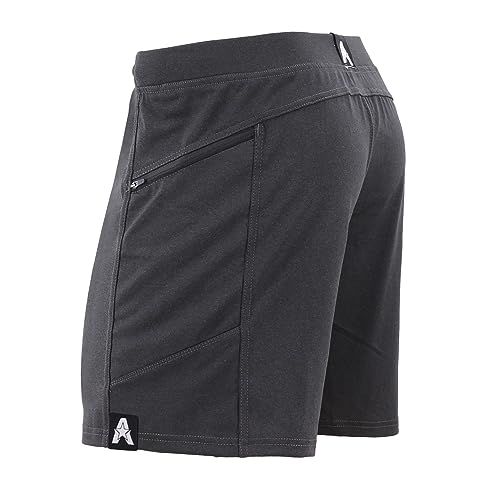 Anthem Athletics Hyperflex 7 Inch Men's Workout Shorts - Zipper Pocket Short for Running, Athletic & Gym Training - Volcanic Black G2 - X-Large