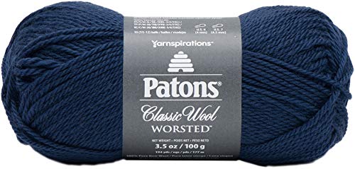 Patons Classic Wool Yarn, Navy Blue