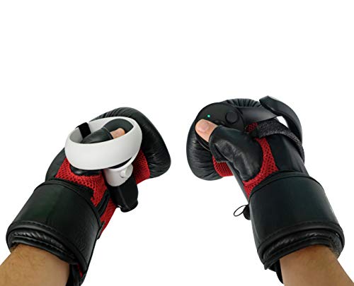 DeadEyeVR Ultimate Boxing Gloves - VR Boxing Mitts Controller Accessory for Thrill of The Fight FitXR BoxVR - Rift S, Oculus Quest 2, Index