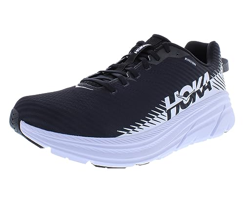 HOKA ONE ONE Rincon 3 Mens Shoes Size 9, Color: Black/White