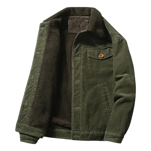 Men Winter Lapel Buttoned Long Sleeves Cargo Coat Sports Fishing Camping Windbreaker EN8 XL