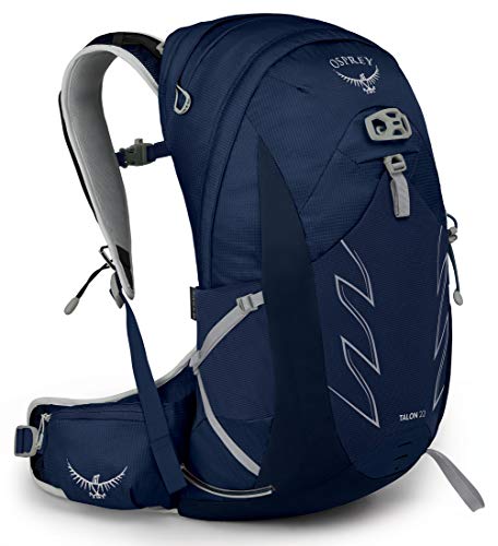 Osprey Talon 22L Men's Hiking Backpack with Hipbelt, Ceramic Blue, S/M