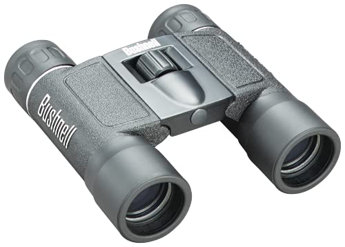 Bushnell Powerview 10x25 Compact Binoculars, High-Power Folding Roof Prism, Lightweight & Portable, Non-Slip Grip, Black - Ideal for Sports, Wildlife, and Outdoor Adventures
