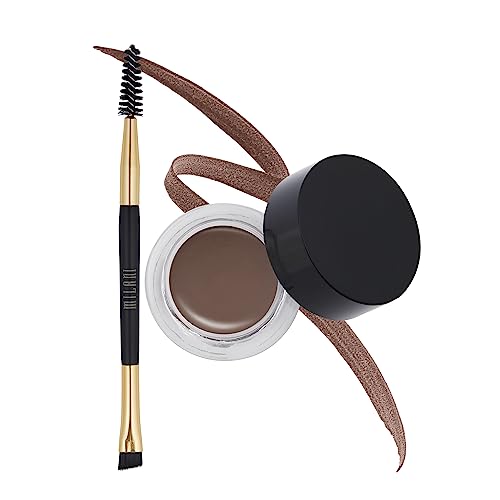 Milani Stay Put Brow Color - Dark Brown (0.09 Ounce) Vegan, Cruelty-Free Eyebrow Color that Fills and Shapes Brows…