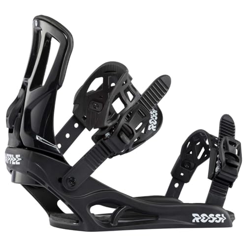 Rossignol Battle Snowboard Bindings Mens Sz S/M (4-8.5) Black/White